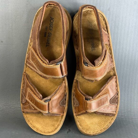 Josef Seibel Mens Raul 19 Castagne Brazil sandals shoes men’s size 13 main image 7